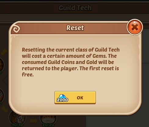 Guild Tech Reset Cost